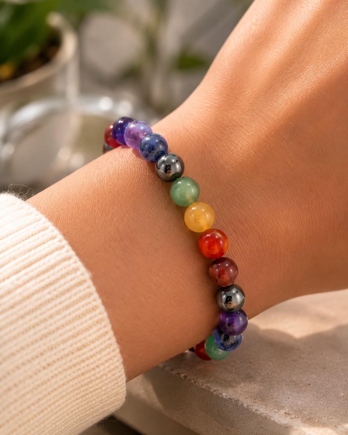 7 Chakra Healing Stone Bracelet